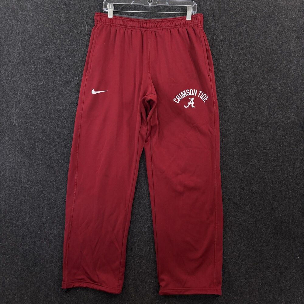 Alabama Crimson Tide Pants Men's Large Red Nike Therma-FIT Football Sweatpants